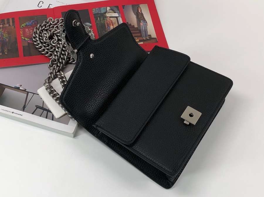 Gucci Dionysus mini leather bag 421970 CAOGN 8176 Black